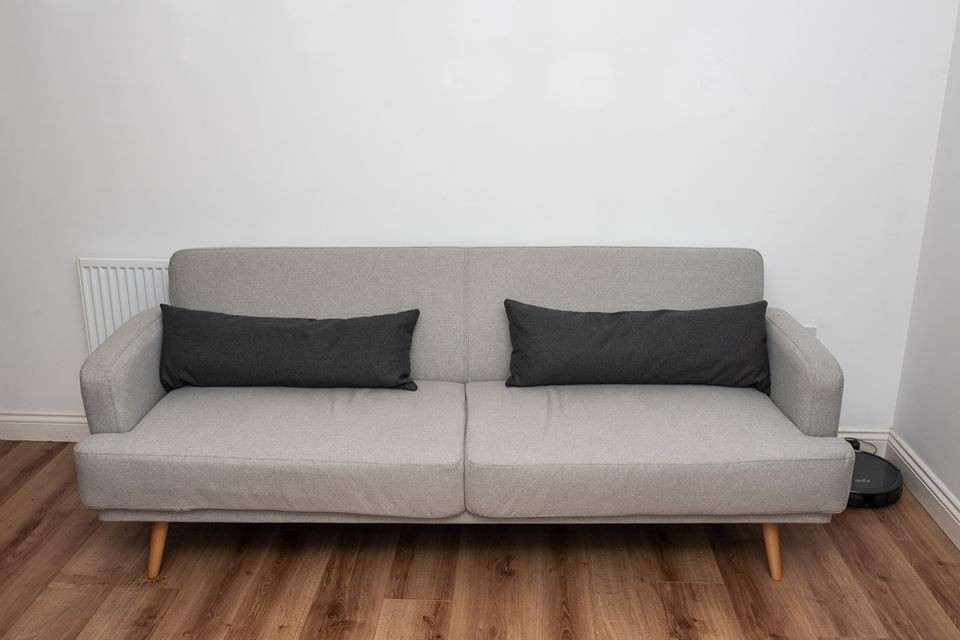 Capella 3 Seater Grey Sofa Bed In Castleford West Yorkshire