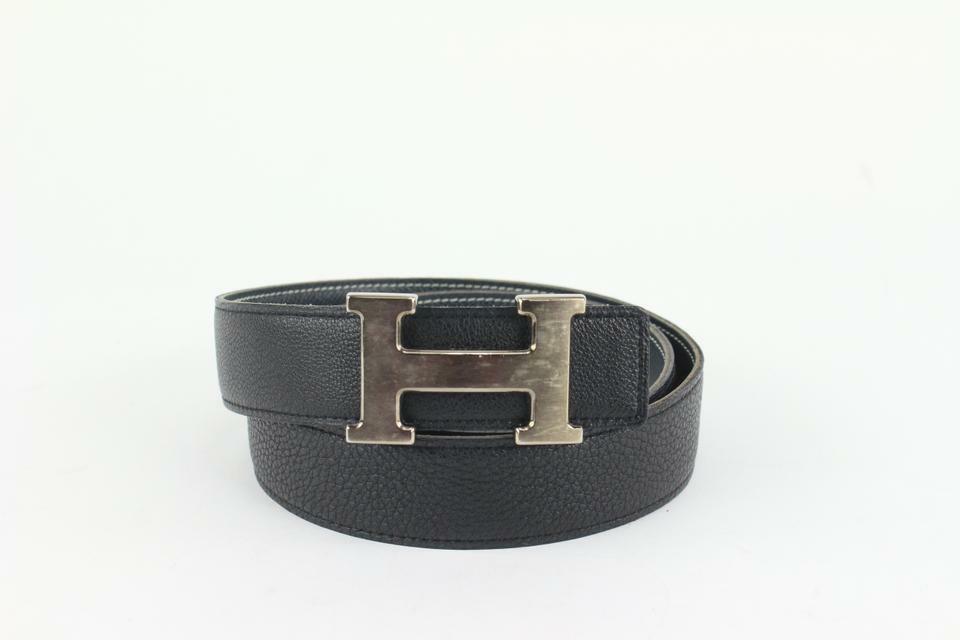 HERMES ベルト 黒 ベルトバックル 《コンスタンス》 & レザーベルト 38 mm
