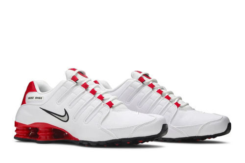 Nike Shox NZ White University Red 378341-110 | eBay