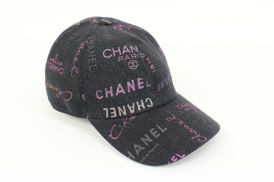 【さりげないCCロゴがセンス抜群♪】CHANEL エンボス キャップ さりげないCCロゴがセンス抜群♪】CHANEL エンボス キャップ
