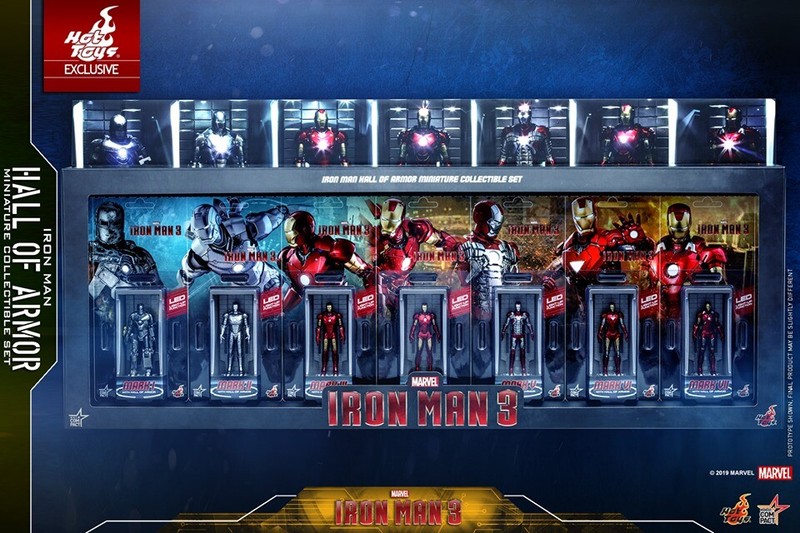 Hot Toys Marvel Iron Man 3 Hall of Armor Miniature