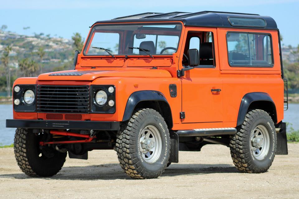 1987 Landrover Defender 90  Orange  2.5 Manual Diesel Rebuilt and Restored