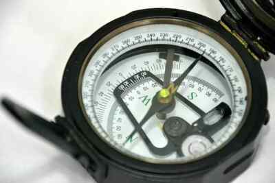 100% Working Brass Brunton Pocket Vintage Compass With Leather Case