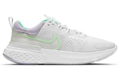 

Женские кроссовки Nike React Miler 2, платиновый/зеленый, 5 B, средний размер США, Platinum tint/green