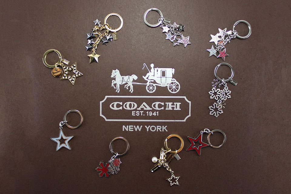 New Coach Keychain Star Key Fob Keychain Bag Charm 62568 62571 eBay