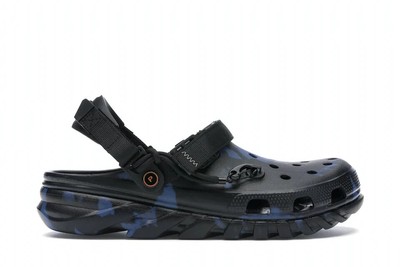 Post Malone X Crocs Duet Max Clog Blue Black 206542-001 Men's Size 10