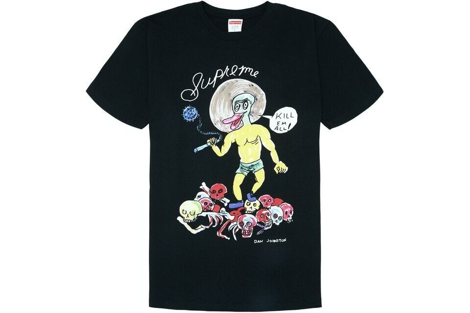 Supreme Daniel Johnston Kill em all T-Shirt Adult Unisex SZ