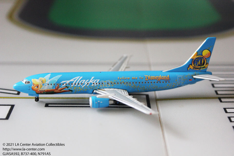 Alaska Airlines B737-400⭐️Disney 1:400⭐️ Gemini Jets Alaska Airlines Boeing 737-400 Disneyland 50th