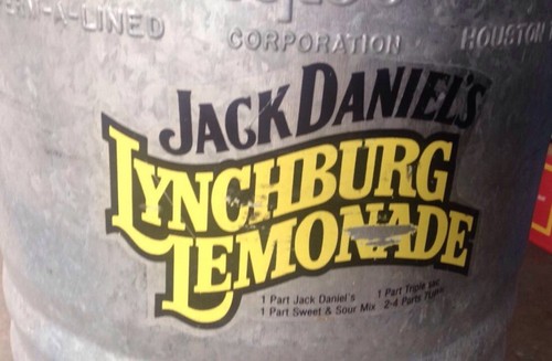 VINTAGE JACK DANIELS LYNCHBURG LEMONADE GALVANIZED COOLER DISPENSER 3 GAL
