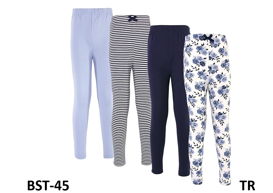 Touched by Nature Girls and Women Organic Cotton Leggings Navy Floral 0-3 Months
