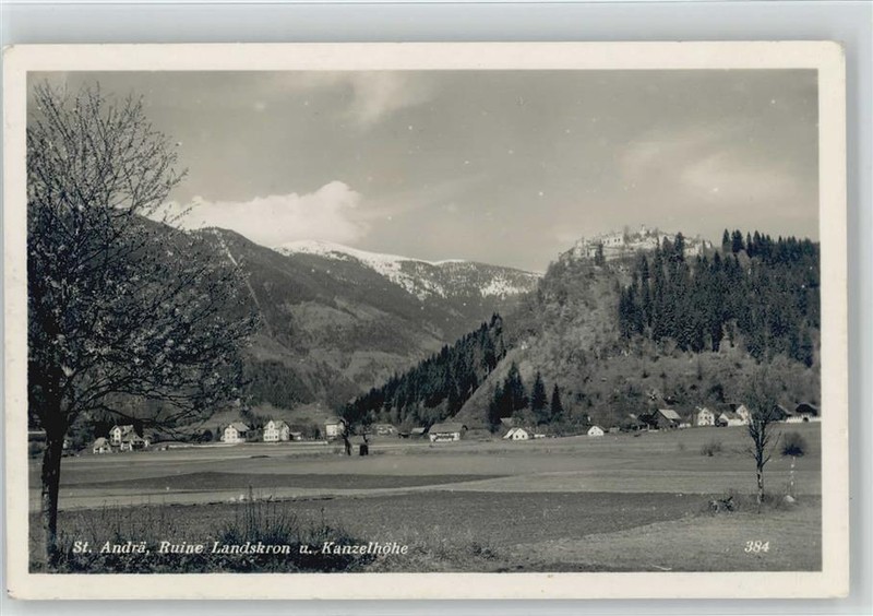 10042854 - Burgstall-St. Andrae Ruine Landskron Wolfsberg, Bezirk