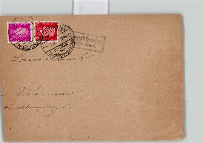 52083470 - 5801 Schwabhausen Landpoststempel Gotha Lkr