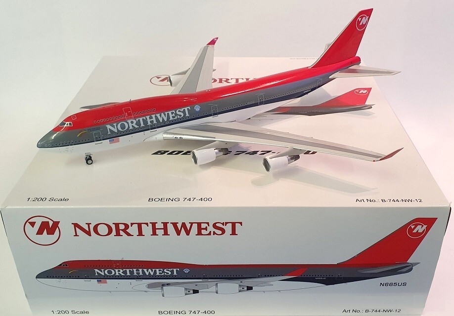 ノースウエスト B747-200 StarJets 1/500 ノースウエスト B747