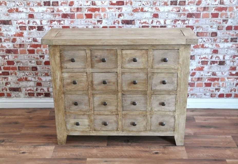 Rustic Apothecary Chest of Drawers Antique Style Haberdashery