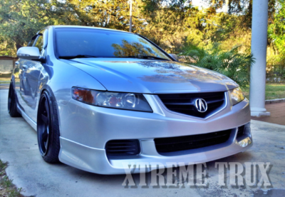 Paintable Black 04 05 Acura TSX Front Bumper Lip Skirt eBay