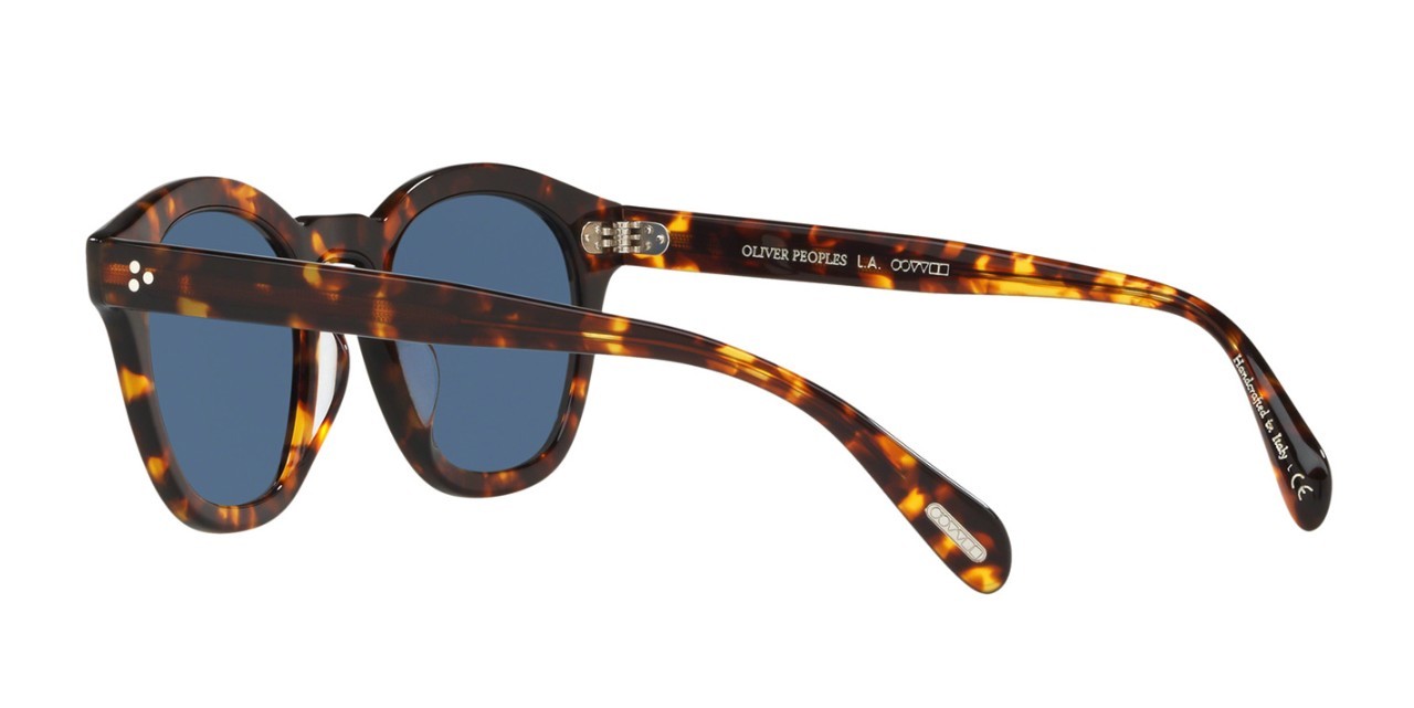 Pre-owned Oliver Peoples Boudreau L.a. Ov 5382su Havana/blue (1654/80) Sunglasses