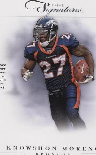 2012 Panini Prime Signatures Knowshon Moreno #61