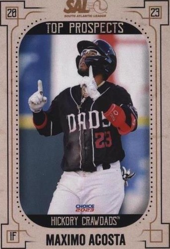 2023 Choice South Atlantic League Top Prospects - Maximo Acosta #01