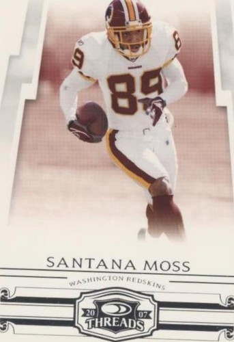 2007 Donruss Threads Santana Moss #56