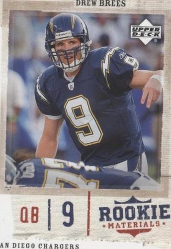 2005 Upper Deck Rookie Materials Drew Brees #72