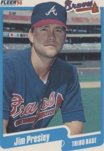 1990 Fleer Update - Jim Presley #U-6