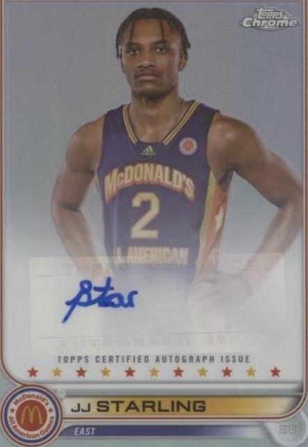 2022 Topps Chrome McDonald's All American - J.J. Starling #CA-JS
