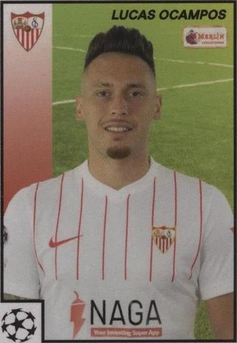 2021-22 Topps Merlin's Heritage 97 UCL Lucas Ocampos #94