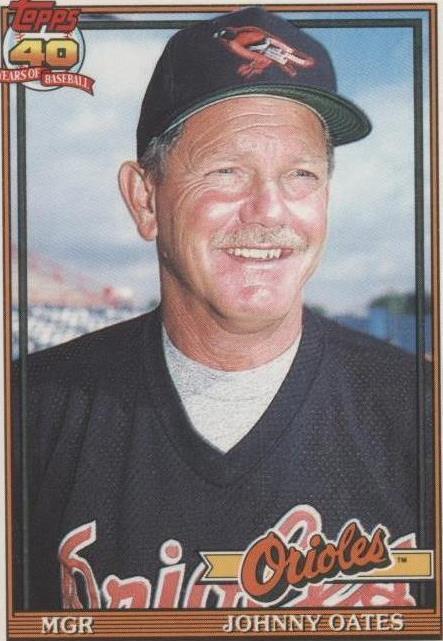1991 年 Topps 交易 - Johnny Oates #85T