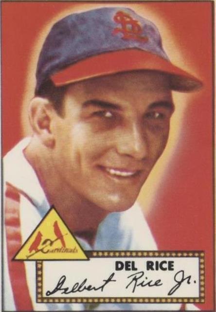 Serie de reimpresión Topps 1952 1983 - Del Rice #100
