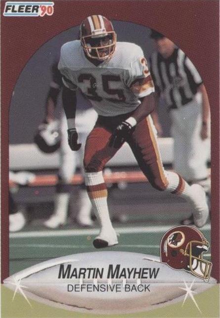1990 Fleer Update Martin Mayhew #U-24