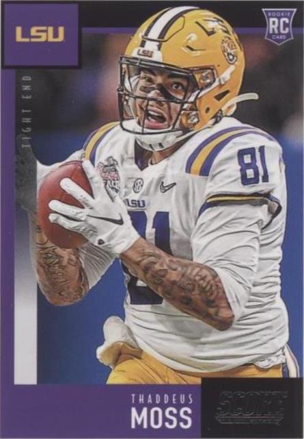 2020 Score Thaddeus Moss #411