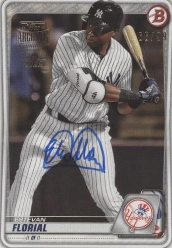 2022 Topps Archives Signature Series - Estevan Florial #20B-BP-31