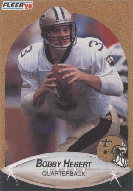 1990 Fleer Bobby Hebert #187