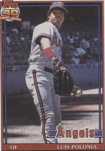 1991 Topps - Luis Polonia #107