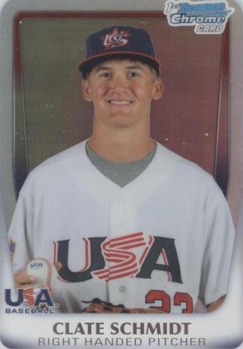 2011 Bowman Chrome - Clate Schmidt #18U-22