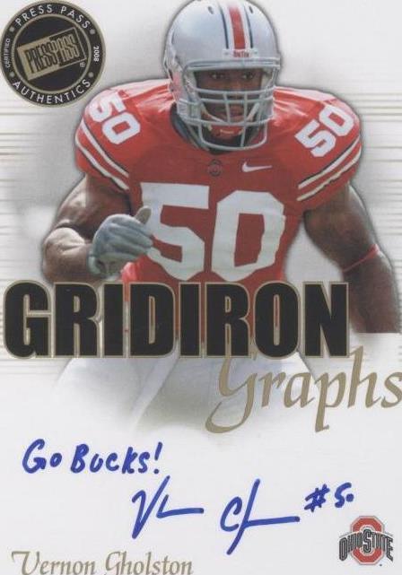 2008 Press Pass SE Vernon Gholston #GG-VG