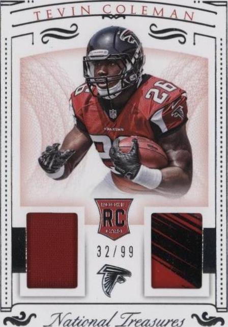 2015 Panini National Treasures Tevin Coleman #RDM-TC