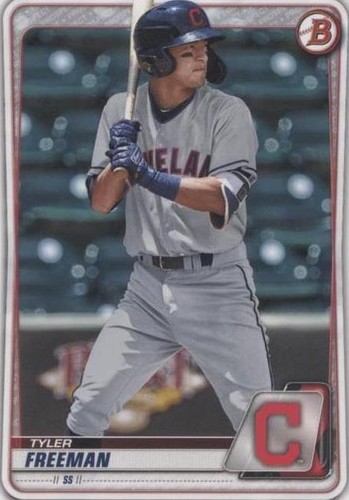 2020 Bowman Draft Sky Blue Tyler Freeman /499 Cleveland