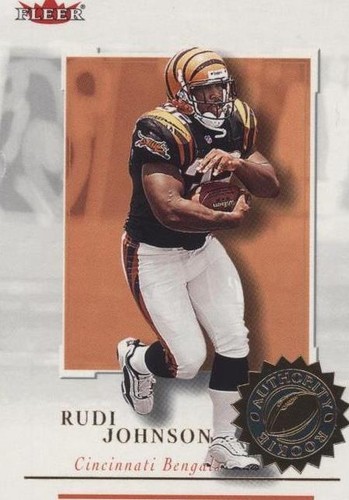 2001 Fleer Authority Rudi Johnson #124