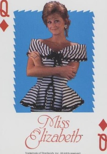1991 U.S. Playing Card WWF - Miss Elizabeth #QD