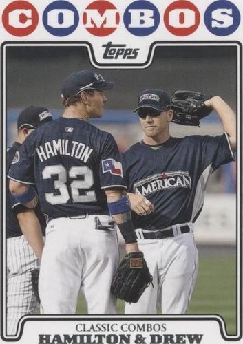 2008 Topps Updates & Highlights - J.D. Drew Josh Hamilton #UH112
