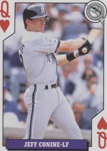 1993 Bicycle Baseball Rookies Playing Cards - Jeff Conine #QH