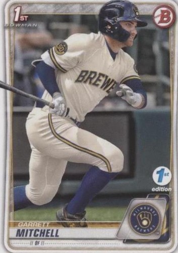 Garrett Mitchell /499 2020 1st Bowman Draft Sky Blue #BD-118