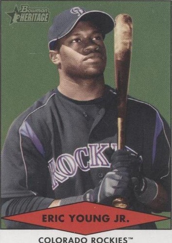 2007 Bowman Heritage - Eric Young Jr. #BHP45