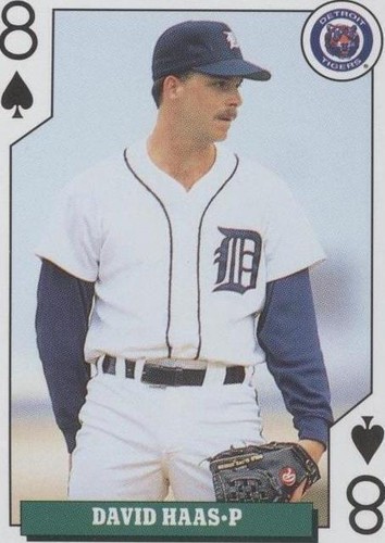 1992 Bicycle Baseball Rookies Playing Cards - Dave Haas #8S