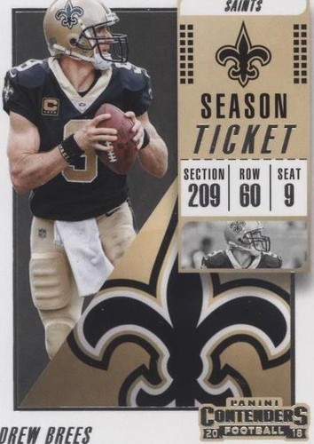 2018 Panini Contenders Drew Brees #33