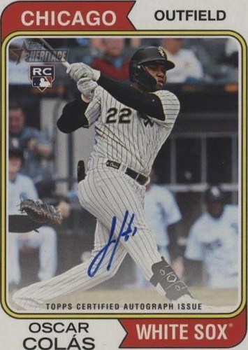 2023 Topps Heritage High Number - Oscar Colas #ROA-OCS