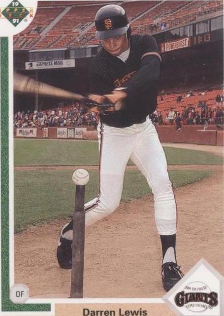 Upper Deck 1991 edición final - Darren Lewis #38F