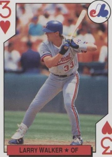 1992 Bicycle Major League All-Stars - Larry Walker #3H