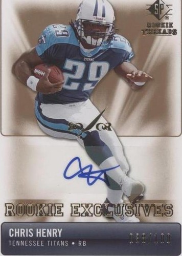 2007 SP Rookie Threads Chris Henry #RE-CH
